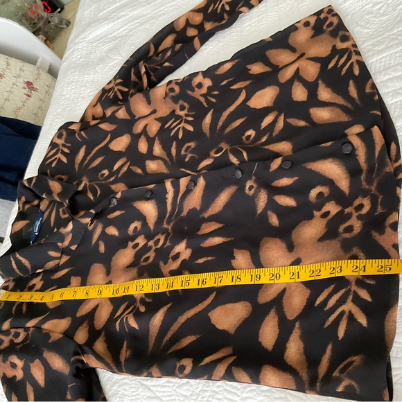 PENNINGTONS, WOMEN BOTANICAL PATTERN SHEER BLOUSE, SIZE: L/G - Picture 8 of 11